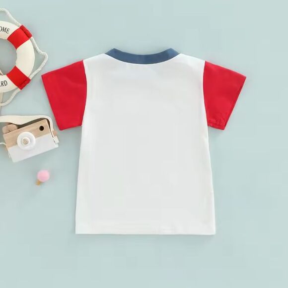 New Boutique USA Colorblock Top, 2T - Picture 2 of 4